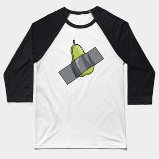 A green pear stuck on with some duct tape Baseball T-Shirt